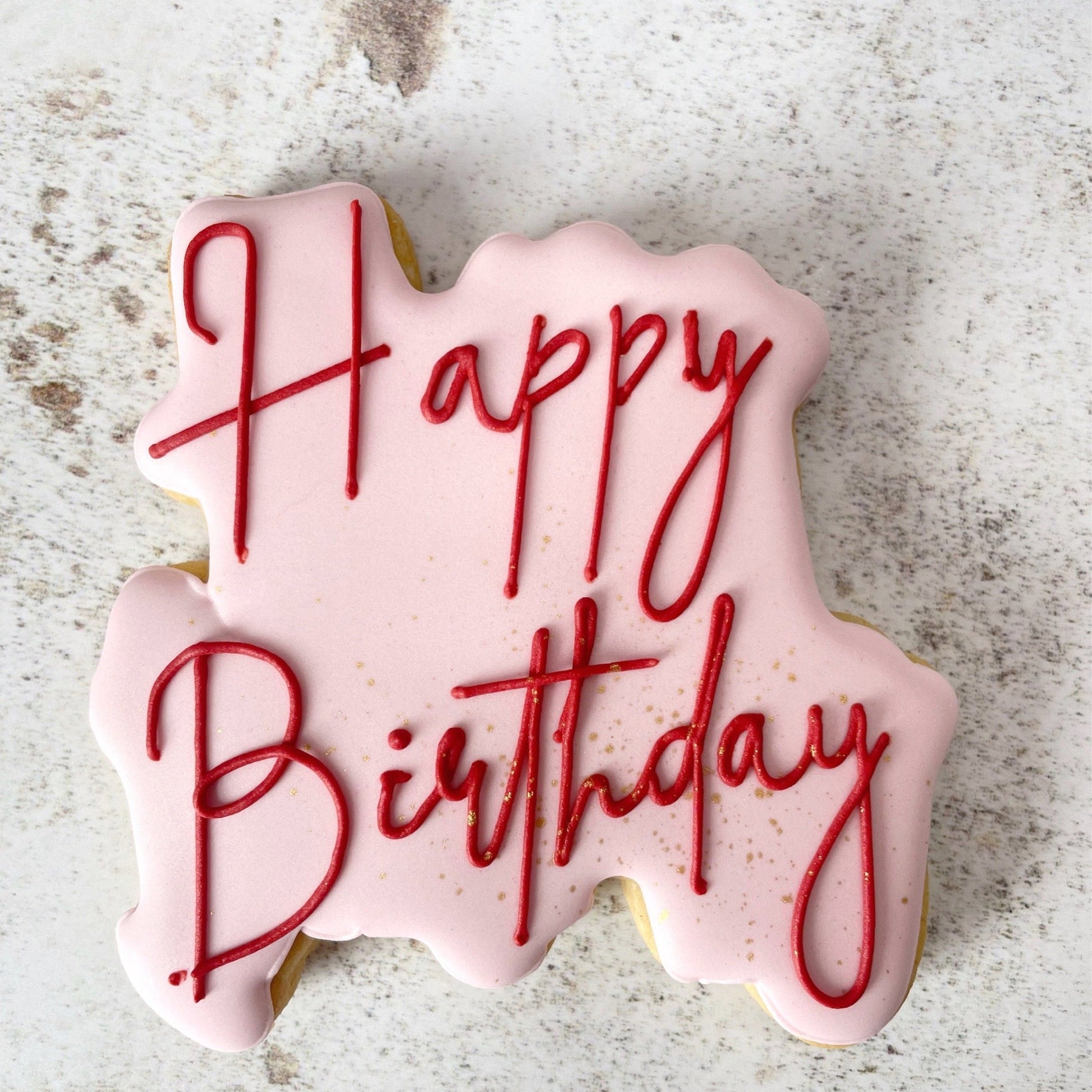 Happy Birthday, Cherries, Heart Biscuits individual MilsTone Biscuits