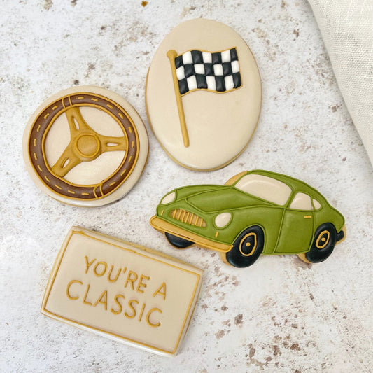 Father's Day Classic Car Biscuits MilsTone Biscuits