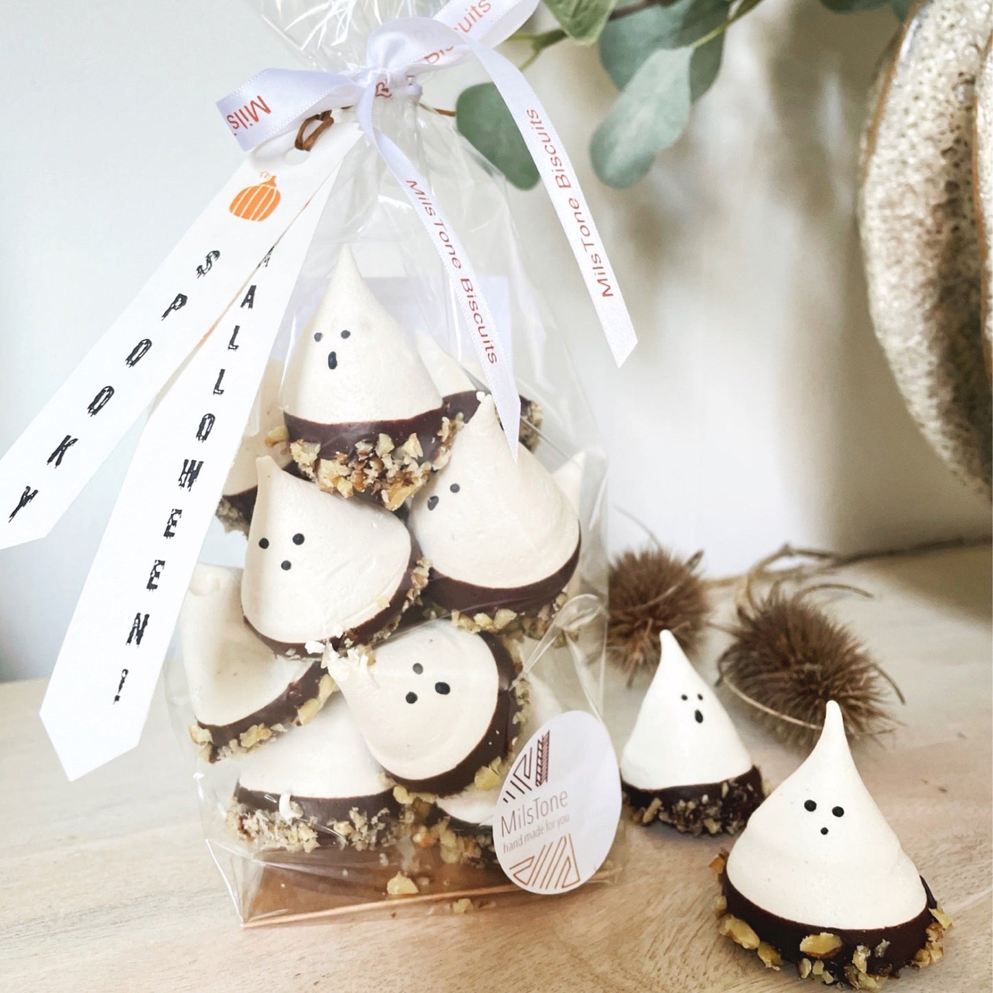 Meringue Ghosts MilsTone Biscuits
