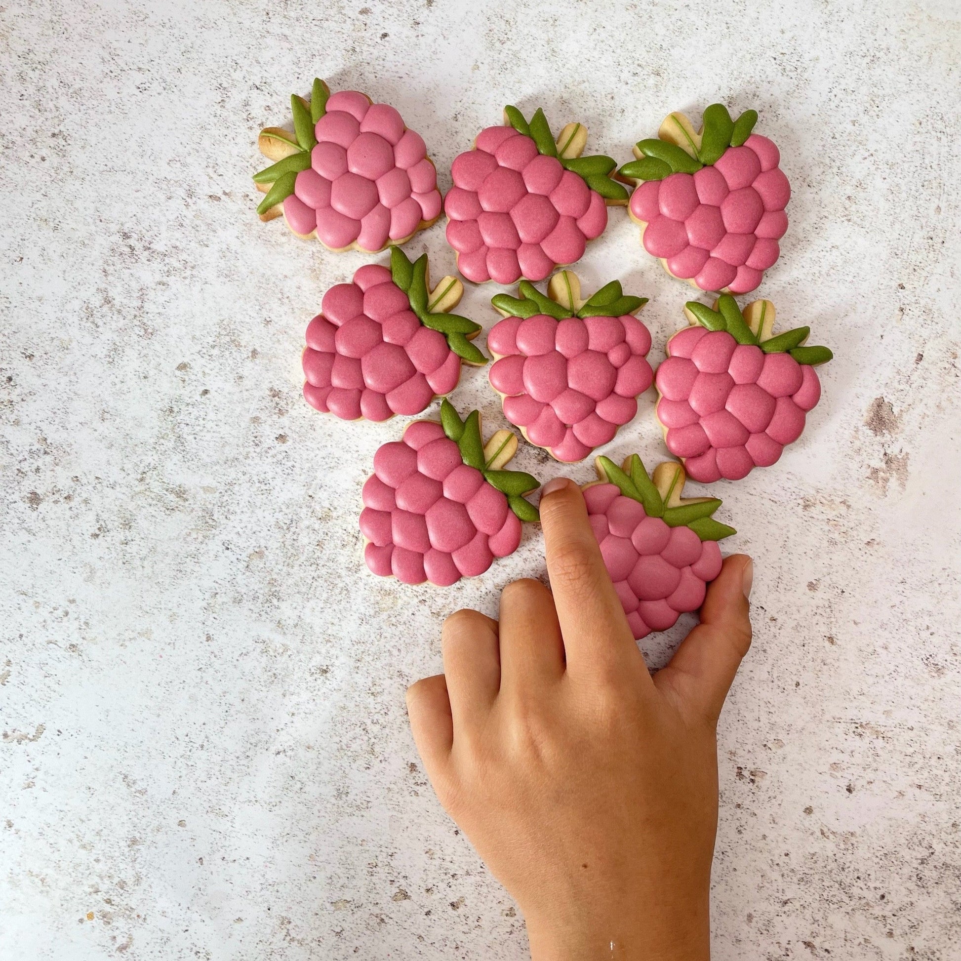 Summer Fruit Mini Iced Biscuits hand decorated