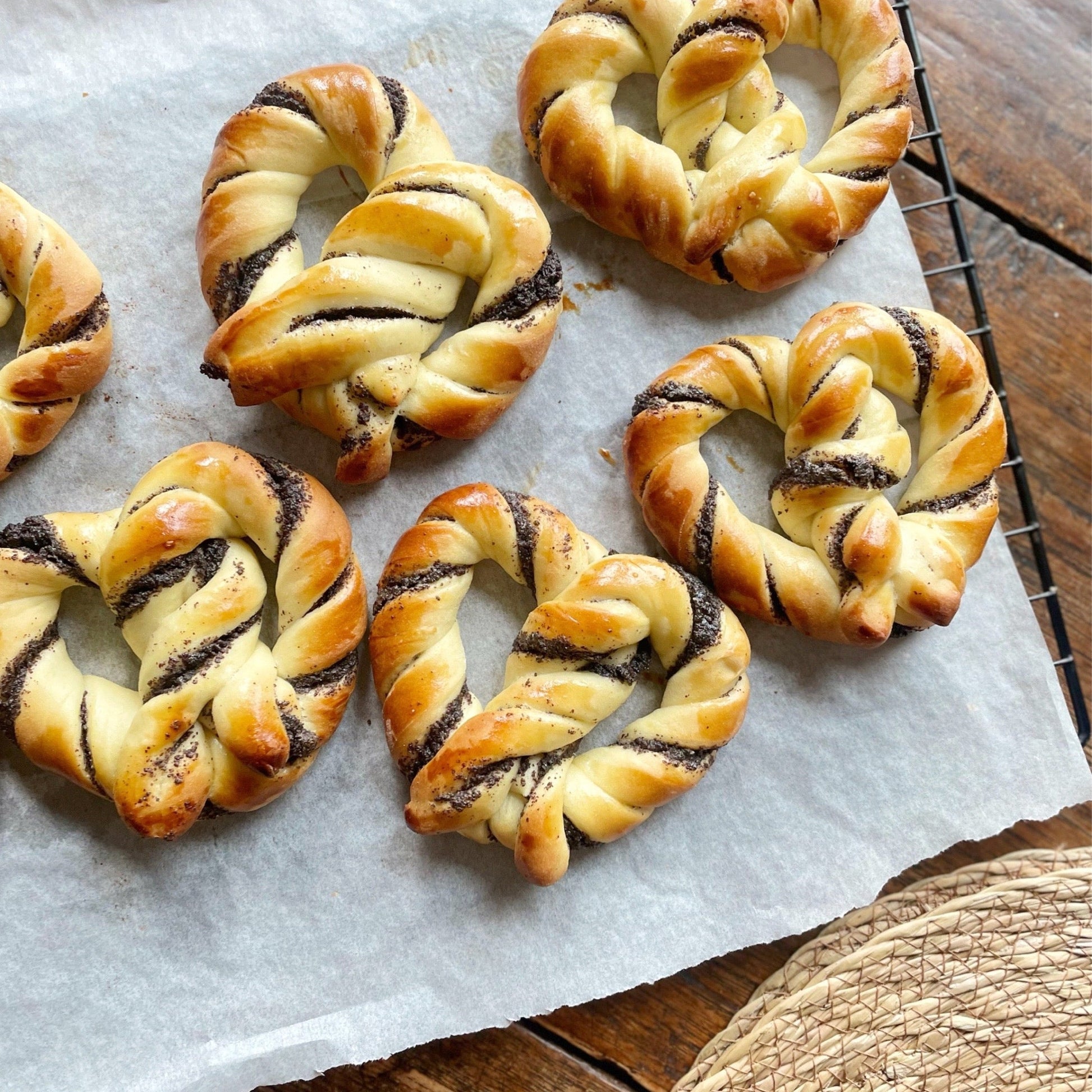 Giant Sweet Pretzel MilsTone Biscuits