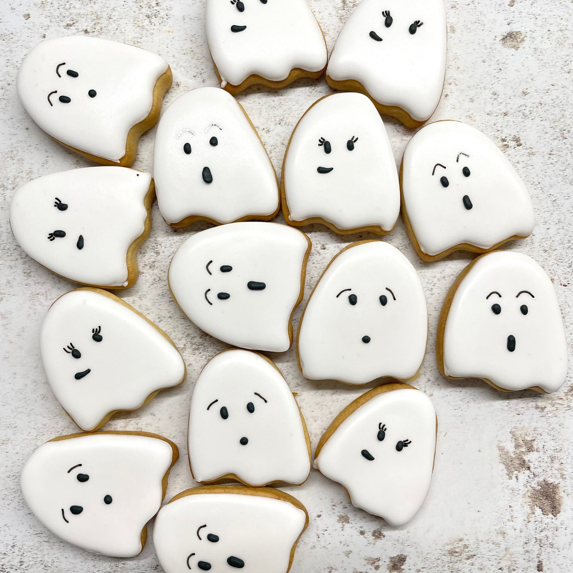 Halloween Mini Ghosts Themed biscuits