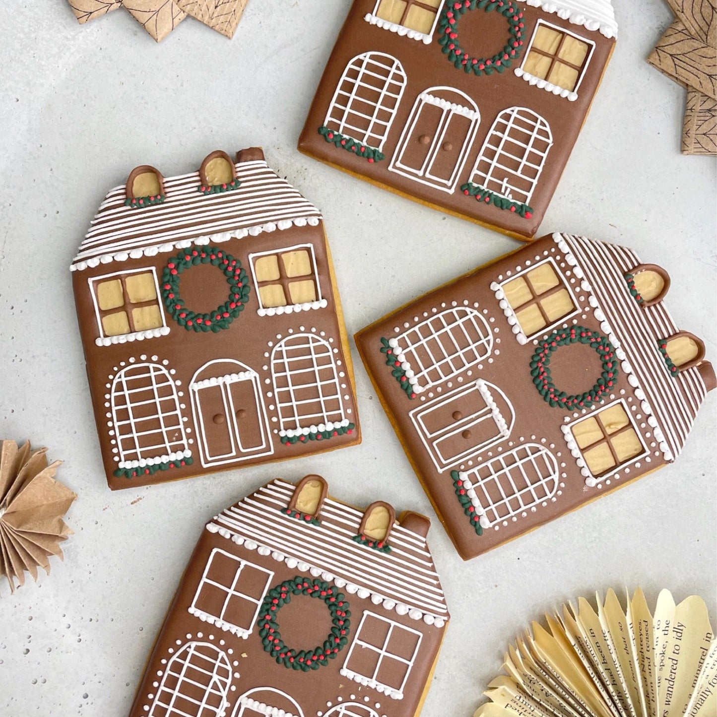 Christmas Gingerbread House MilsTone Biscuits