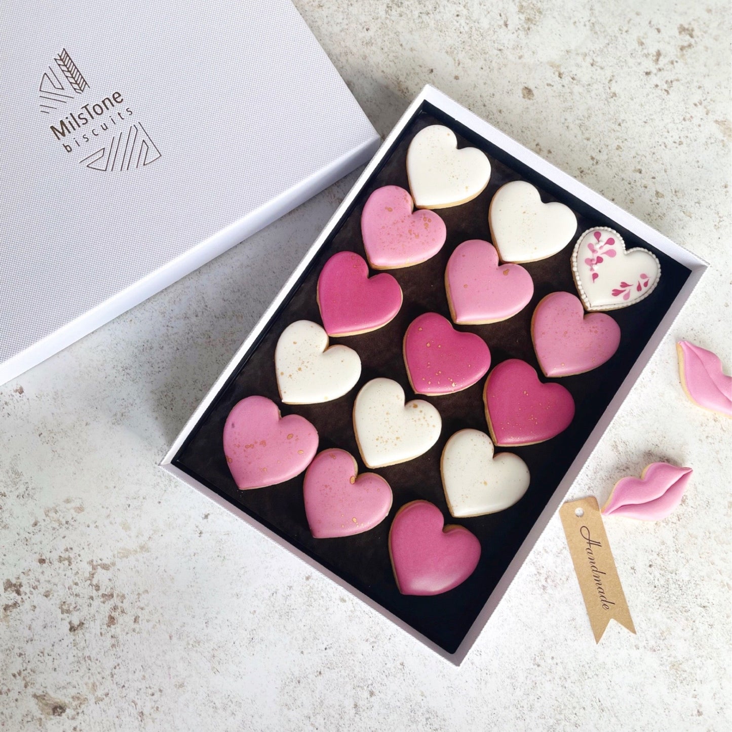 Mini Hearts Biscuits MilsTone Biscuits