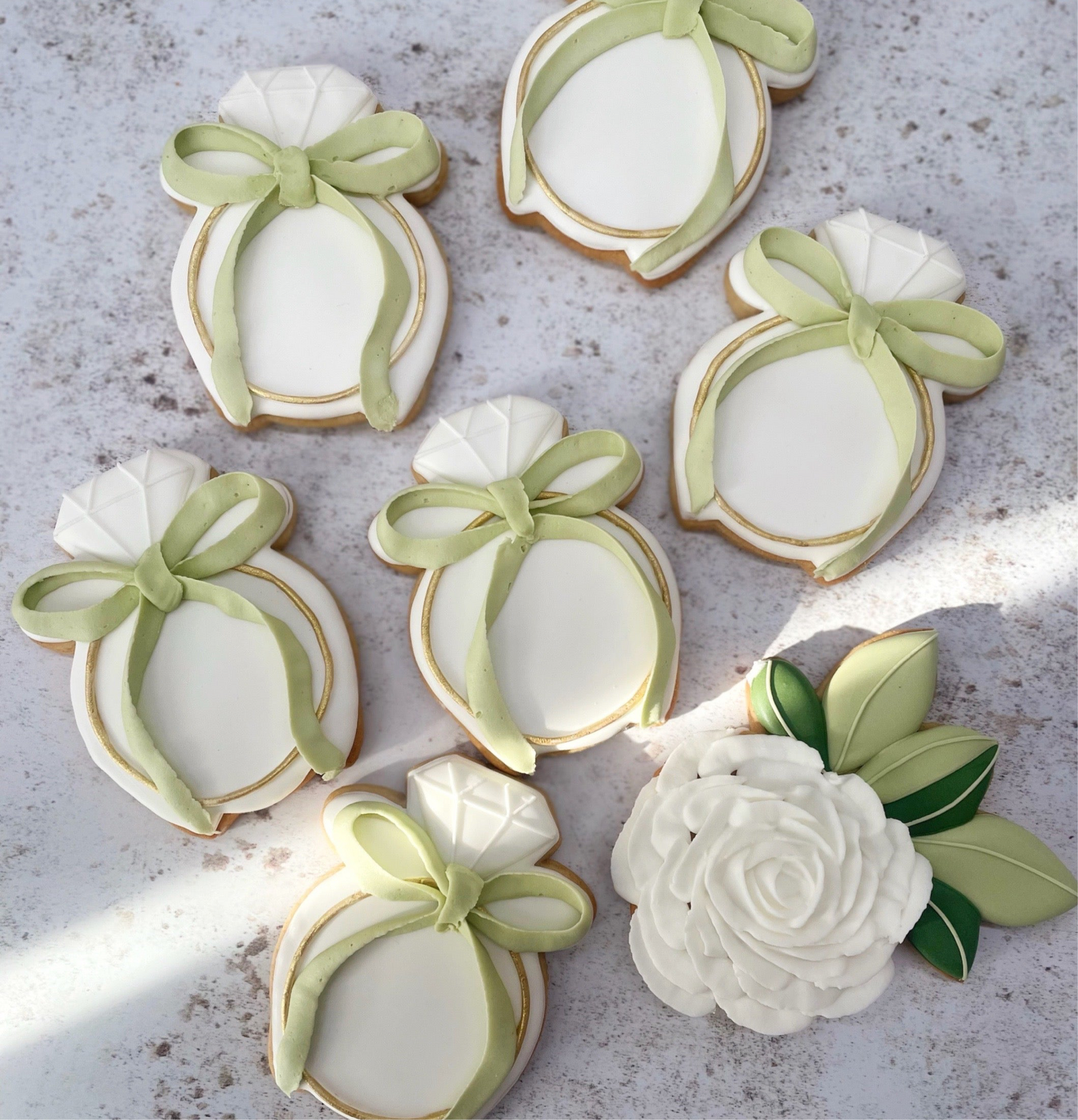 Personalised Bridal & Wedding Biscuits MilsTone Biscuits