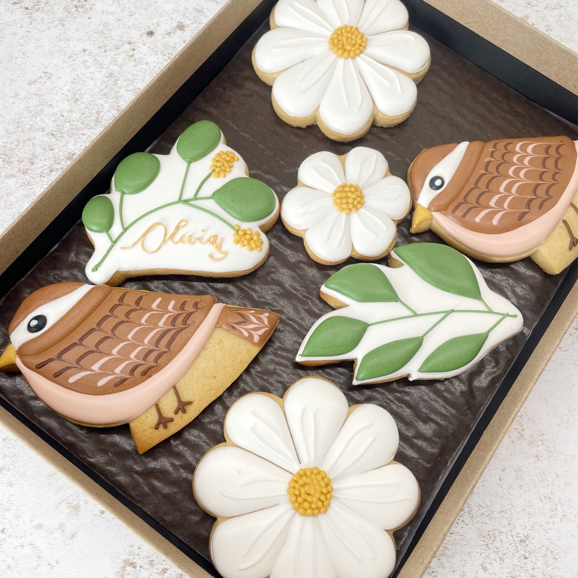 Birds & Spring Blooms Biscuits MilsTone Biscuits
