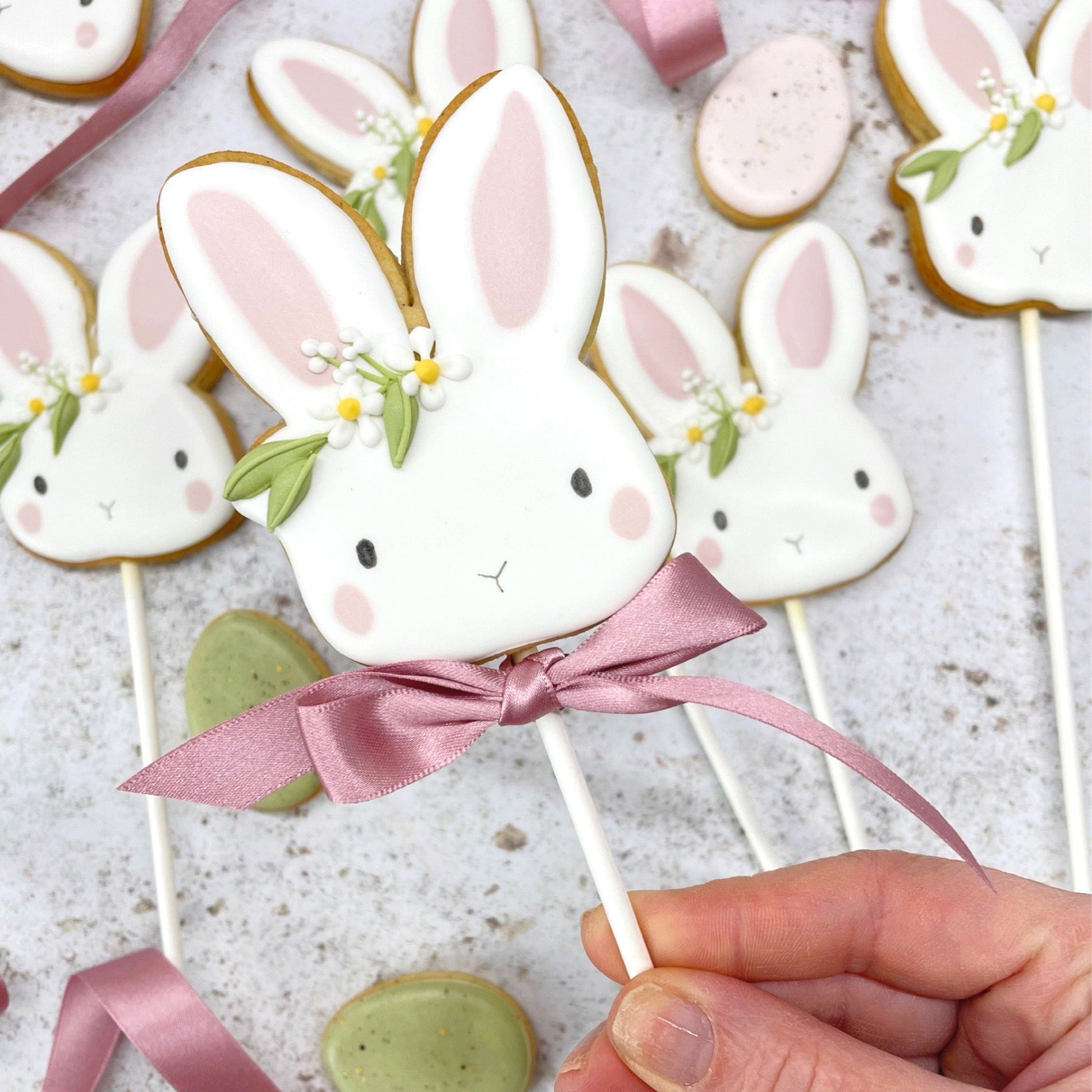 Easter Bunny Lolly Biscuit MilsTone Biscuits