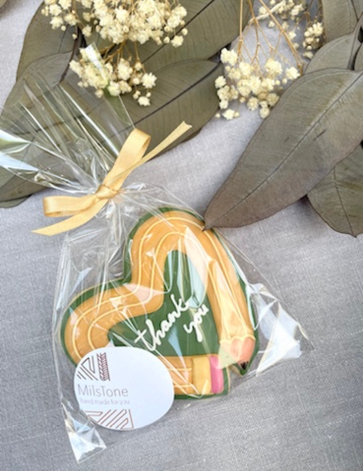 Thank You Teacher Biscuits hand decorated