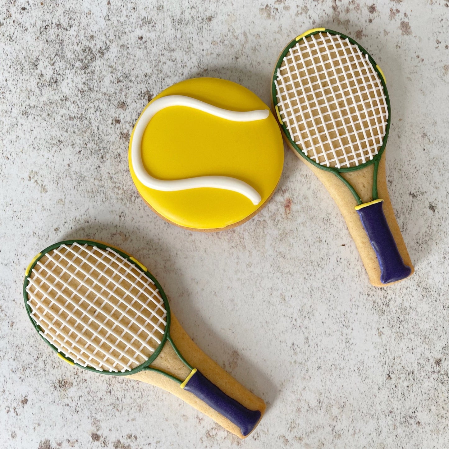 Custom Tennis-Themed Iced Biscuits for Parties and Events.
