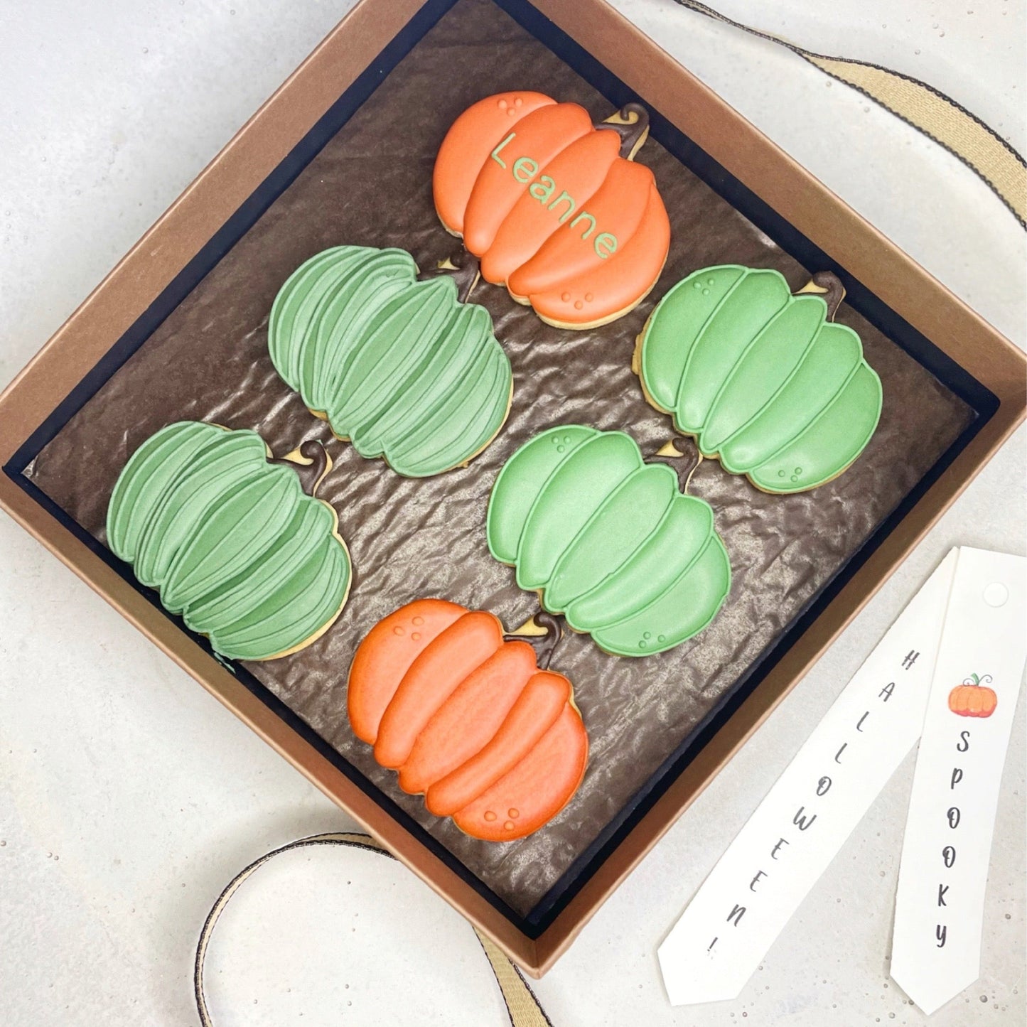 Halloween Pumpkins themed biscuits