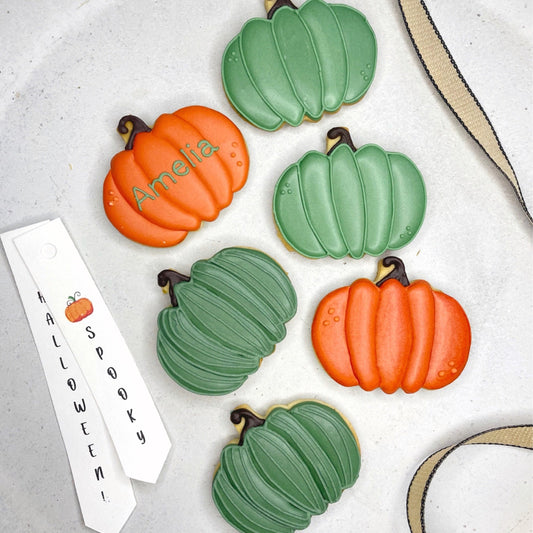 Halloween Pumpkins themed biscuits