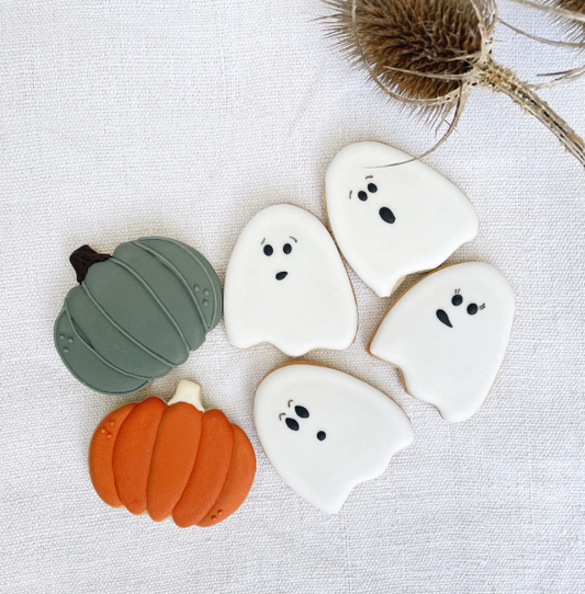 Halloween Ghosts & Pumpkins Themed Biscuits