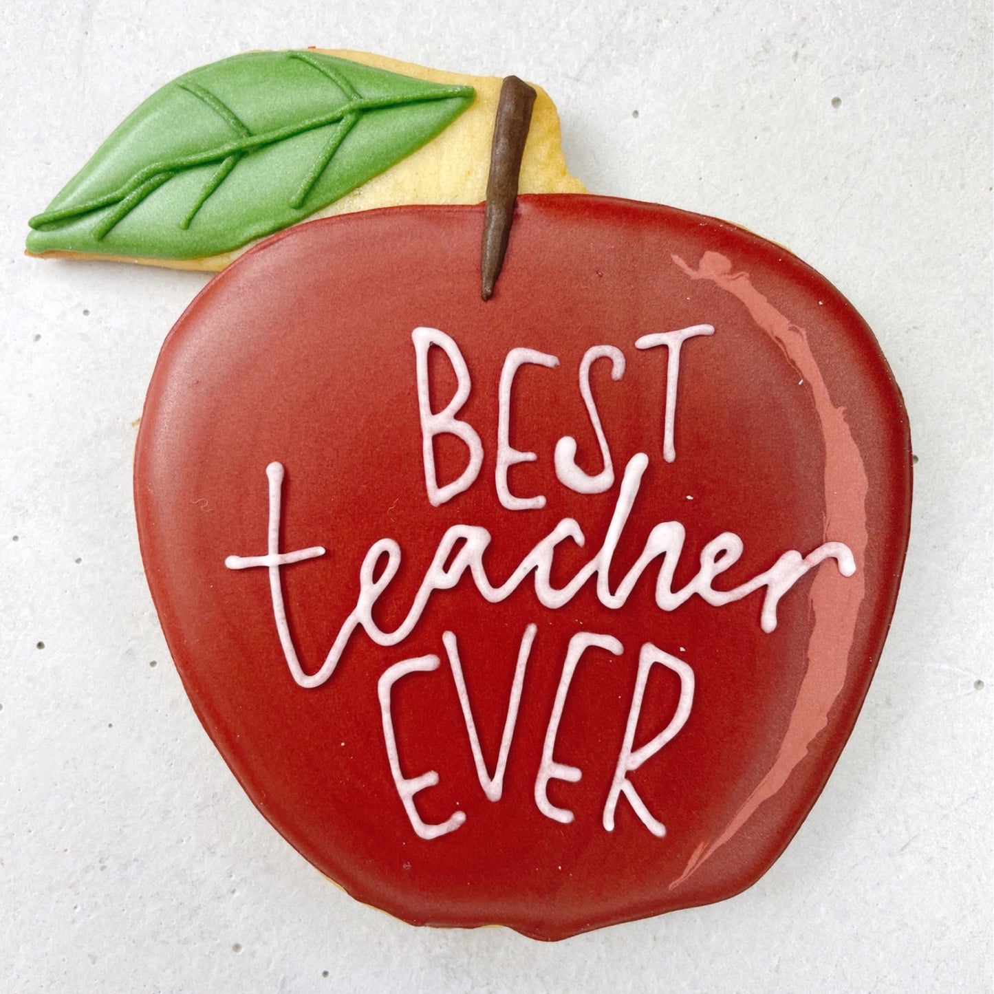 Thank You Teacher Biscuits hand decorated