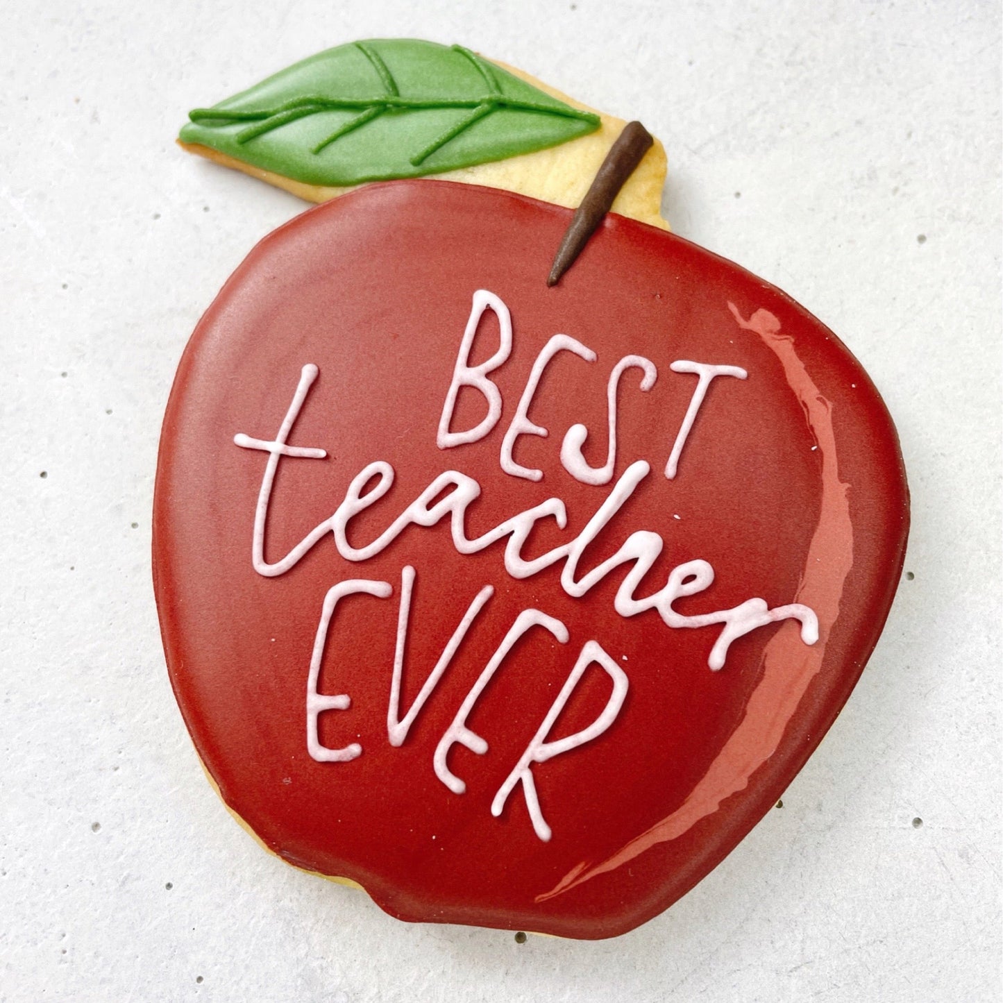 Thank You Teacher Biscuits hand decorated