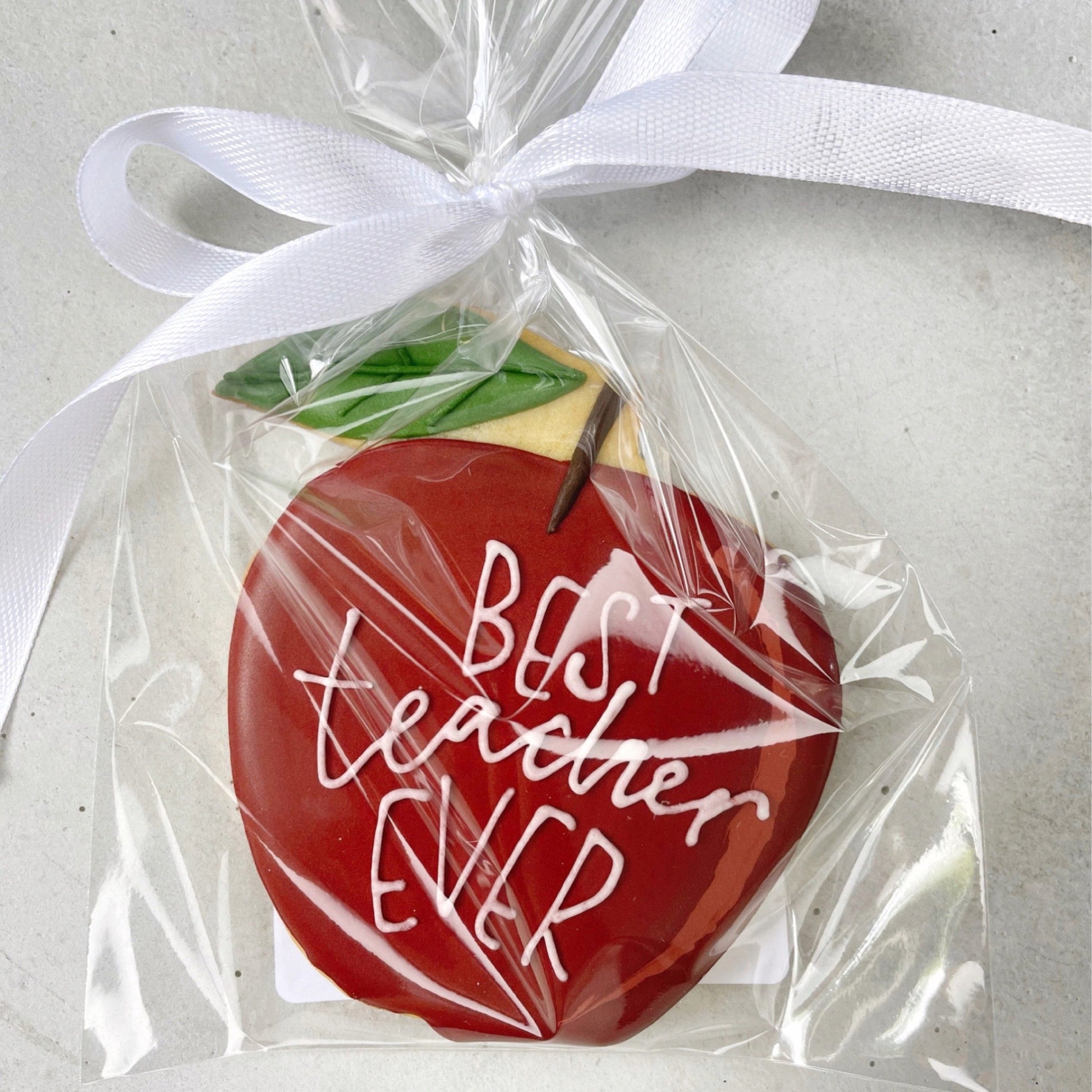 Thank You Teacher Biscuits hand decorated