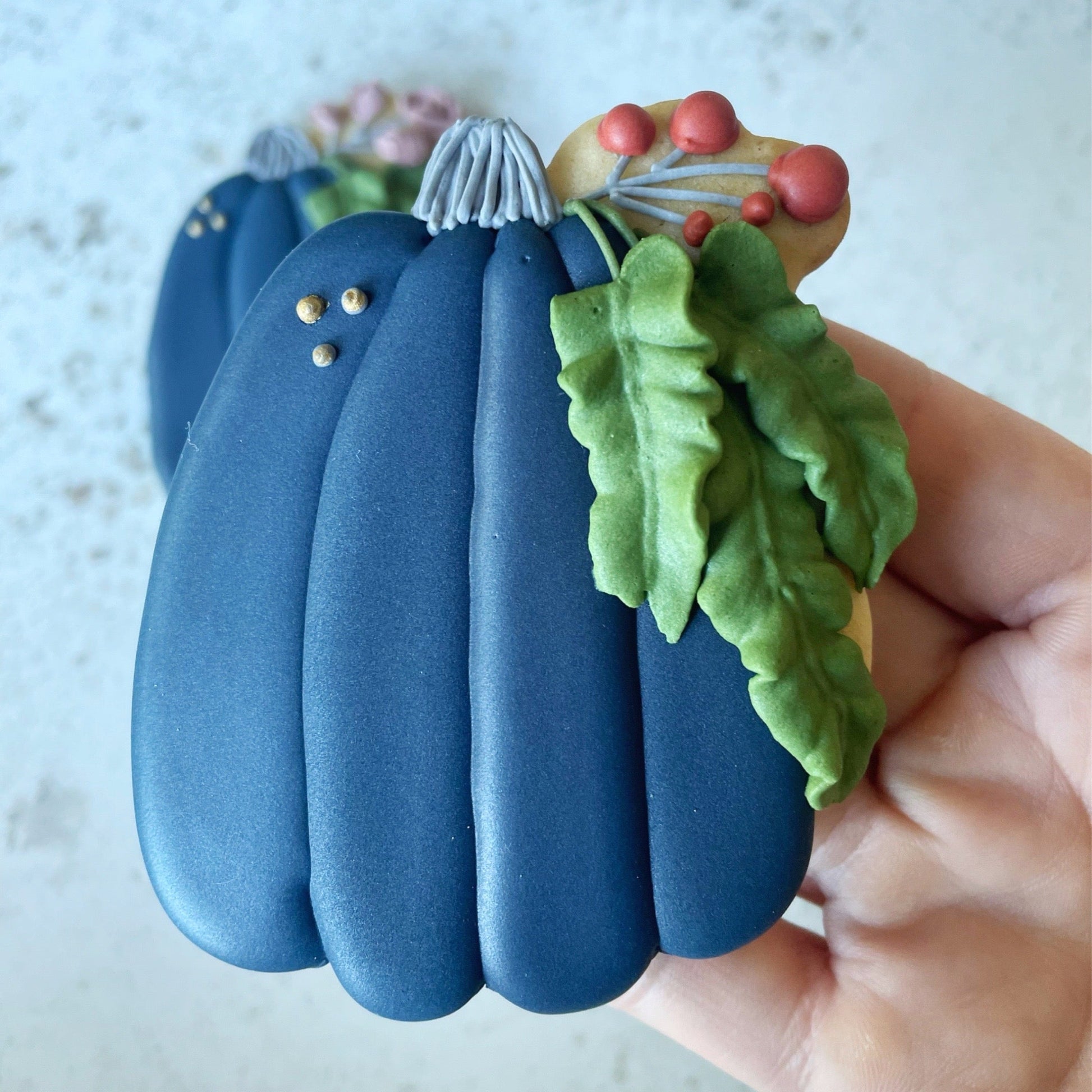 Elegant Pumpkins custom iced Biscuits