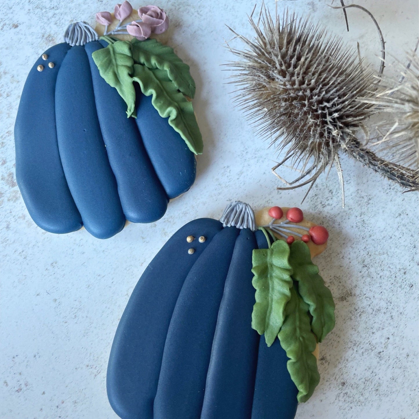 Elegant Pumpkins custom iced Biscuits