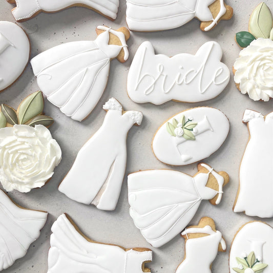 Personalised Bridal & Wedding Biscuits MilsTone Biscuits
