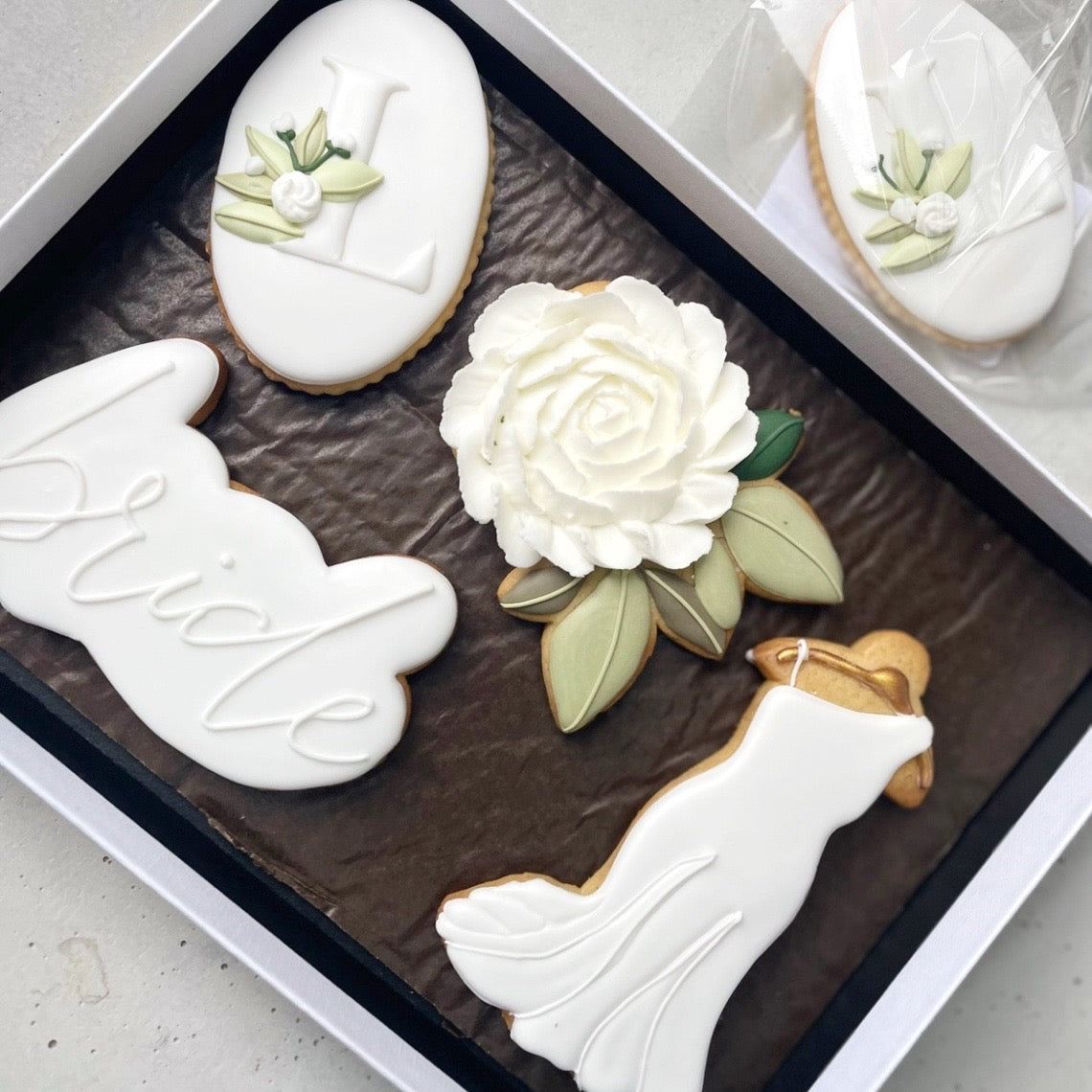 Personalised Bridal & Wedding Biscuits MilsTone Biscuits