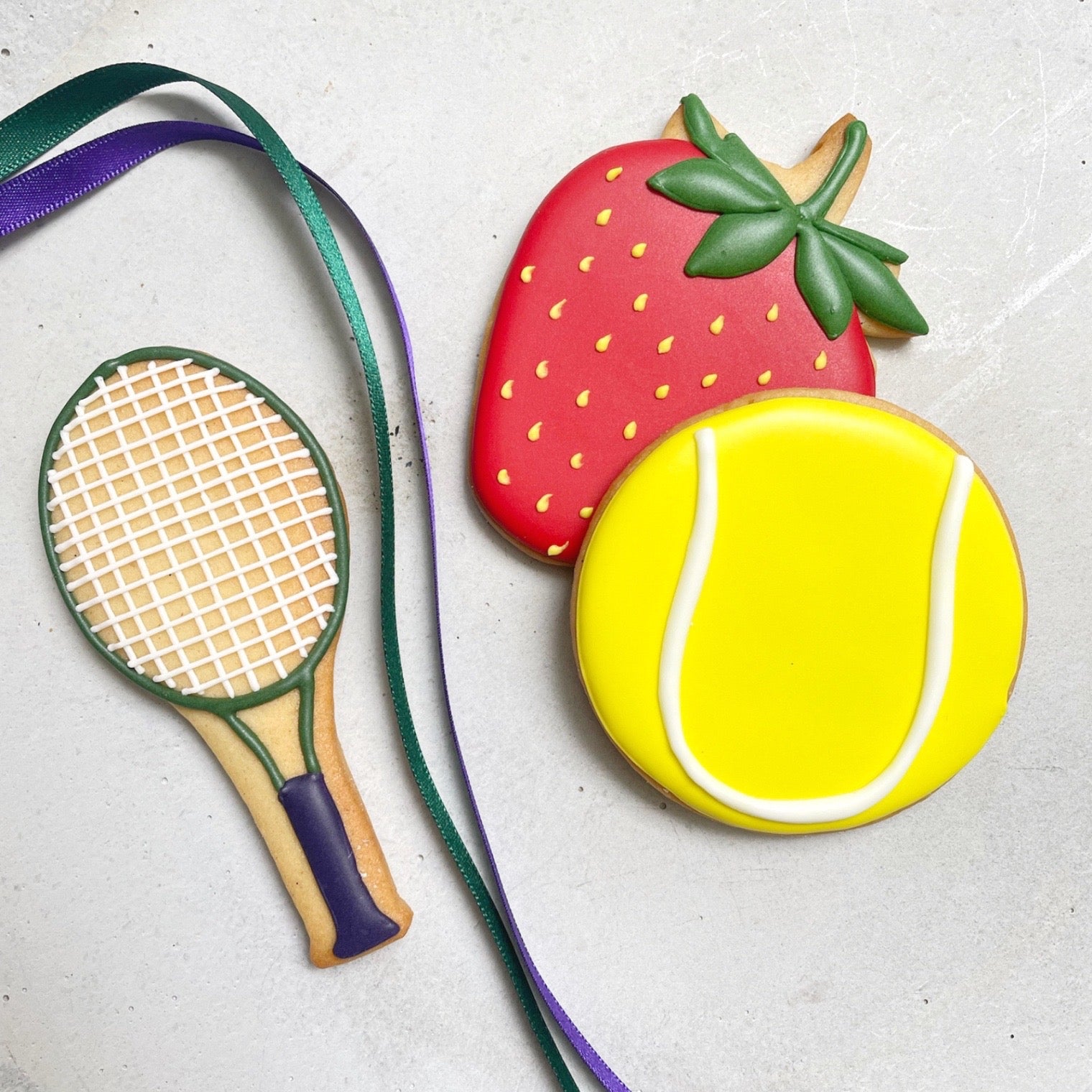 Custom Tennis-Themed Iced Biscuits for Parties and Events.