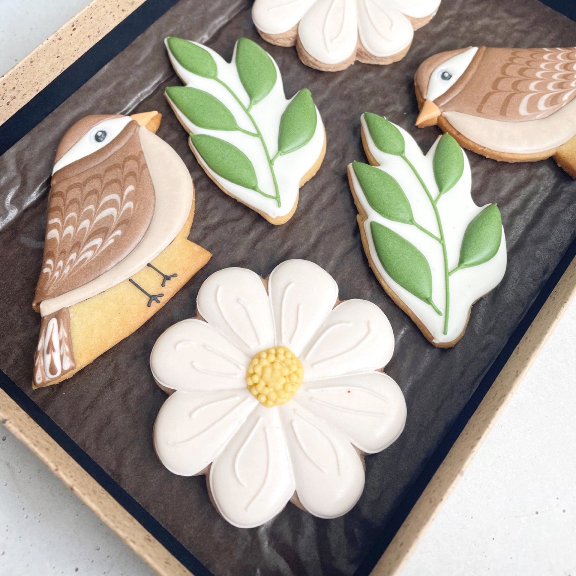 Birds & Spring Blooms Biscuits MilsTone Biscuits
