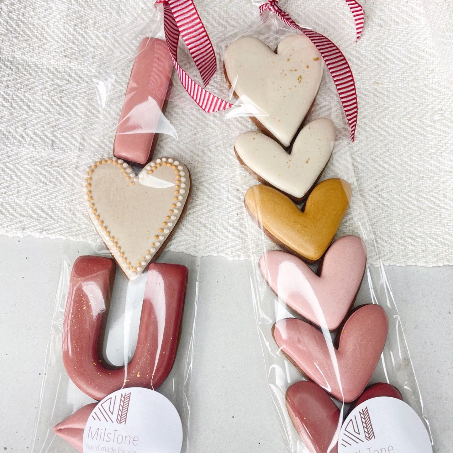 Heart Iced Biscuits MilsTone Biscuits