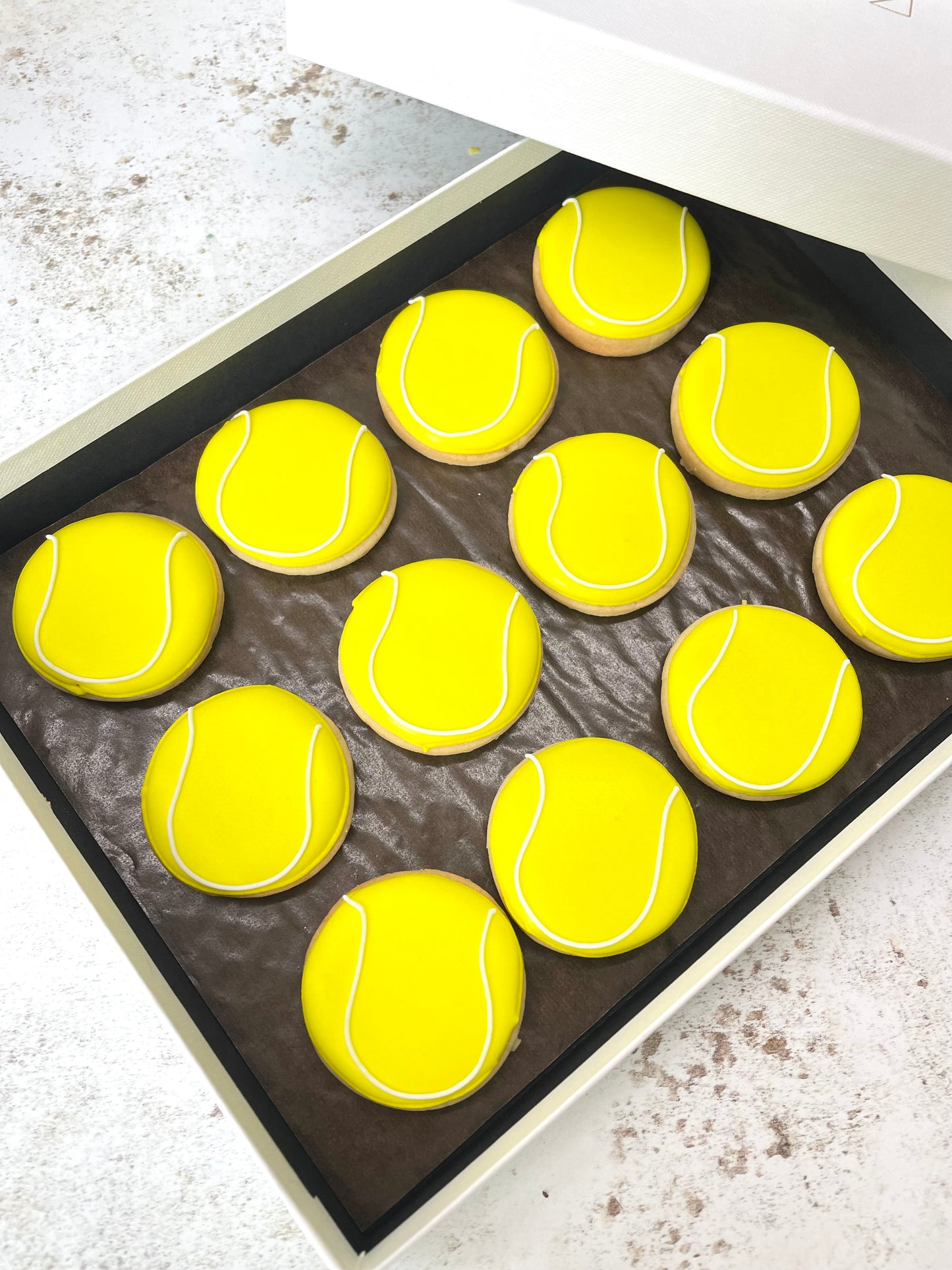 Tennis Ball Biscuit Gift Box MilsTone Biscuits