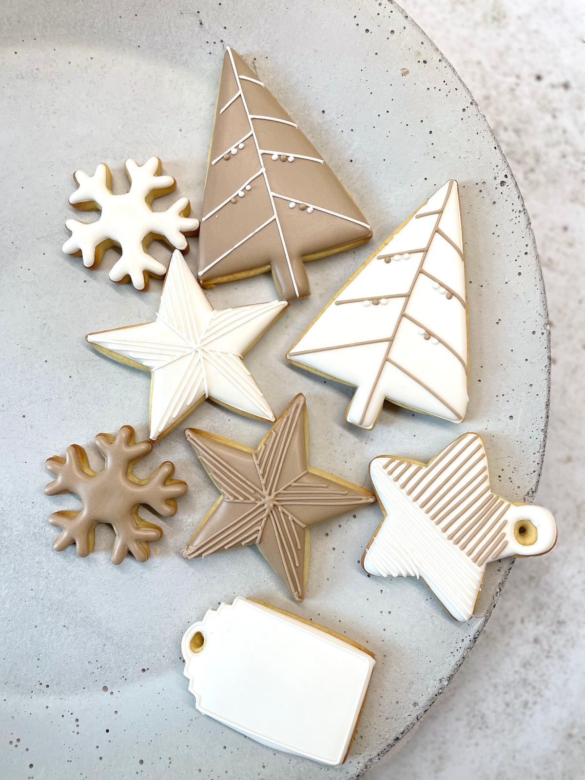 Christmas Stars & Trees MilsTone Biscuits
