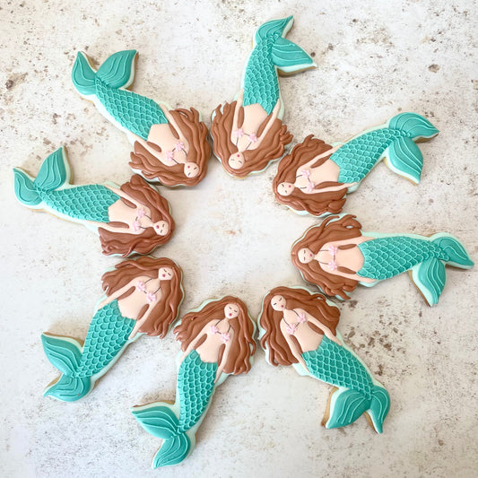 Personalised Mermaid Biscuits MilsTone Biscuits