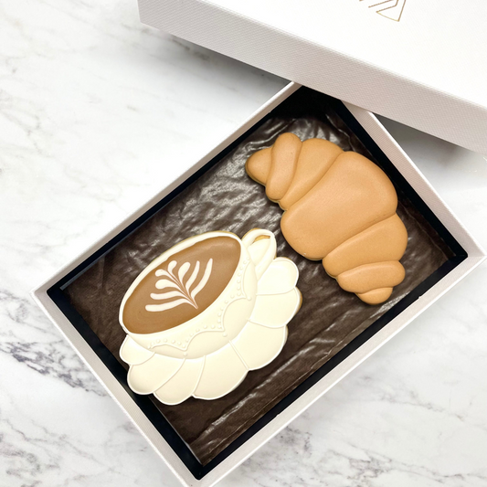 Coffee & Croissant Biscuit Gift Box MilsTone Biscuits