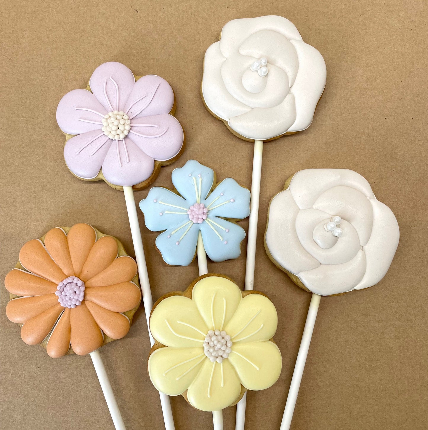 Flowers biscuits (on sticks) MilsTone Biscuits