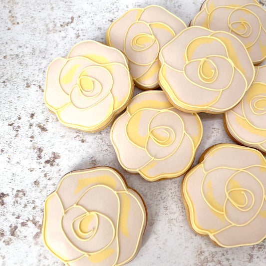 Peony Flowers MilsTone Biscuits