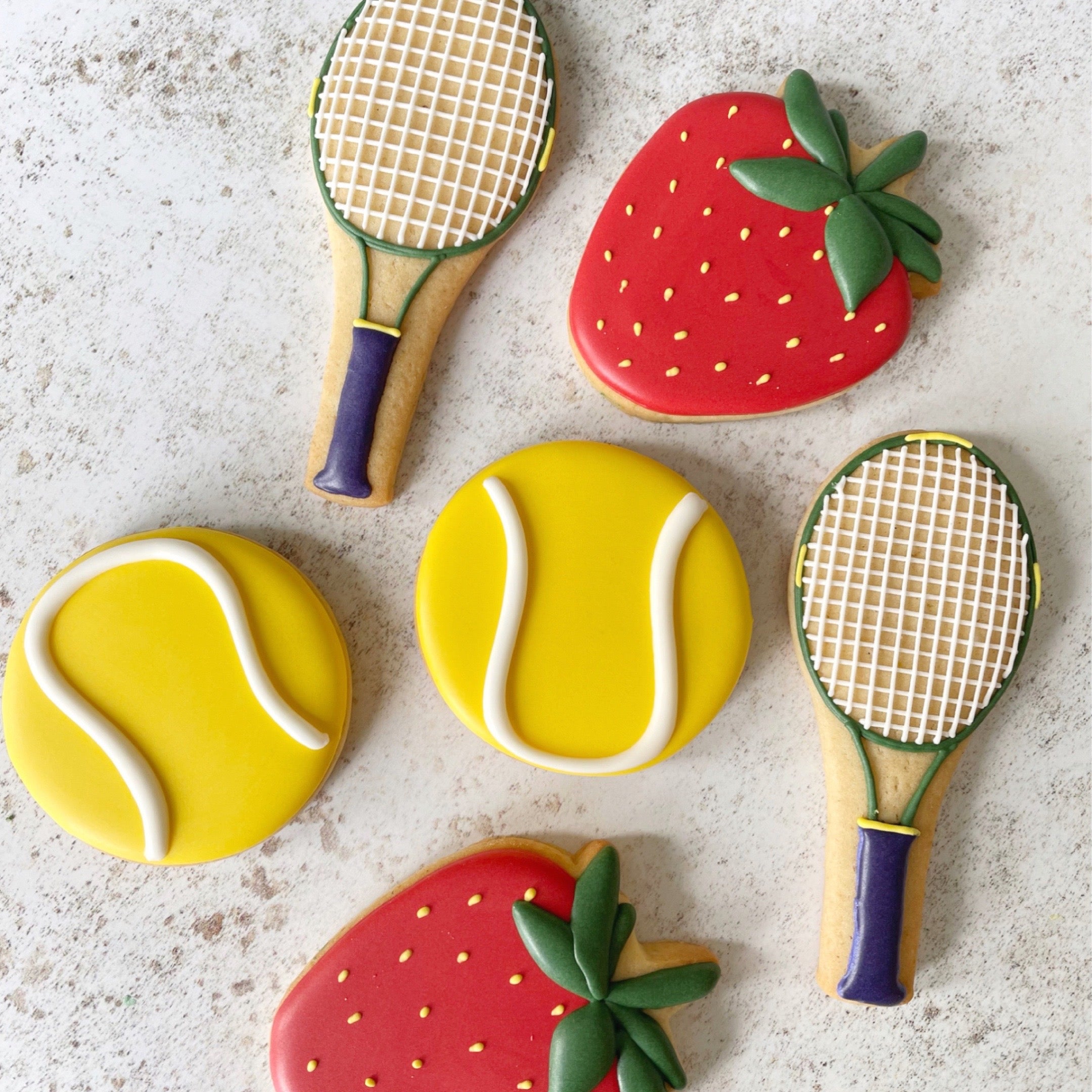 Tennis high quality cookies, Rackets cookies | Large Cookies, Birthday Cookies, Icing Cookies, 1 Dozen